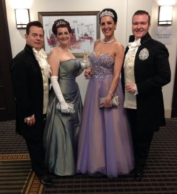 Darcy Kaser, Kerri Addy, Susan Jaksich and Randall MacDonald at the Strauss Ball 40th Anniversary February 28, 2015
