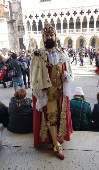 Dressed as The Doge Carnevale Venice 2019
