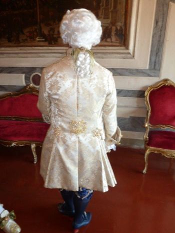 Darcy Kaser - detail of back of coat, Palazzo Albrizzi
