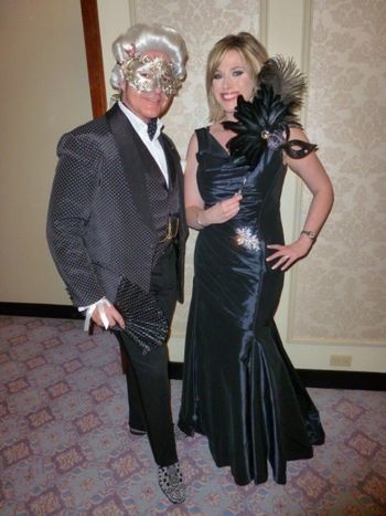 My Babble over Bubbles co-host, Dawn Chubai, and I at the BC SPCA Masquerade Ball March 30, 2013
