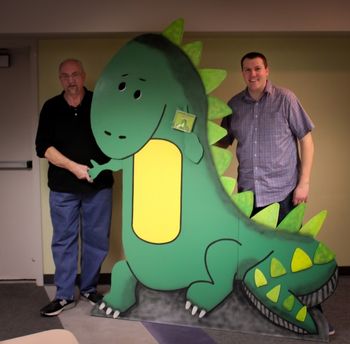 CD Release Party - Dinosaur Terry made this incredible dinosaur for the party!
