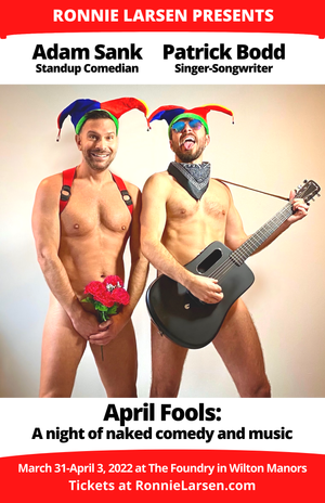 Adam Sank and Patrick Bodd in naked Wilton Manors show