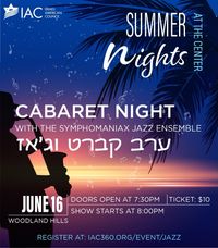 Cabaret Night Live with the Symphomaniax Jazz Ensemble