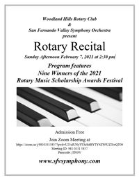 Rotary Music Scholarship Winners Recital