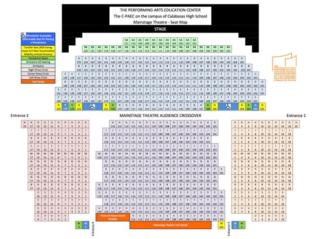 Calabasas PAEC Seat Chart