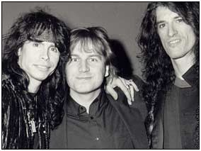 Rick with Steve Tyler and Joe Perry of Aerosmith
