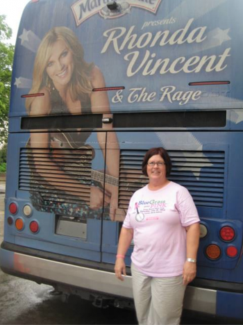 Jill and bus (she did make in on board)
