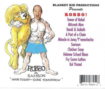Back cover of "A Part of A Chain" by children's artist, Robbo - features my singing
