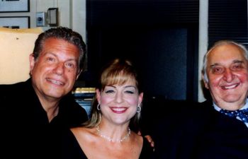 With B'way star Mike Burstyn & TV and Yiddish Theater star, Fyvush Finkel ("Boston Legal"), after a concert we appeared in in NYC
