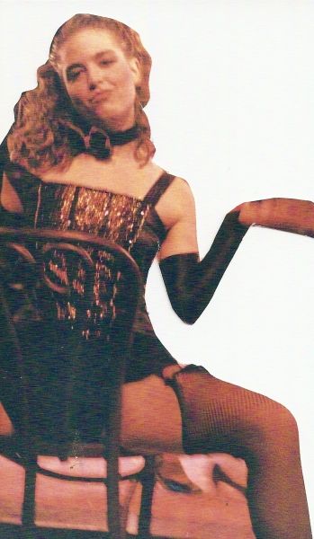Another shot as a Kit Kat Girl in a college production of "Cabaret"
