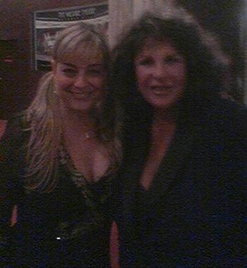 With actress and singer, Lainie Kazan ("My Big Fat Greek Wedding," "The Nanny") after a concert we appeared in in Los Angeles
