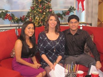 Shweta on set, "Day Time", Rogers TV after an interview

