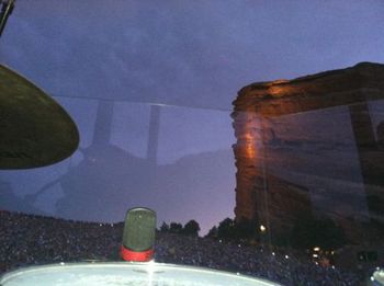 View from the drum chair at Red Rocks
