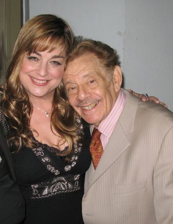With actor Jerry Stiller ("Seinfeld," "The King of Queens")
