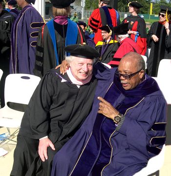 with Quincy Jones, Graduation Ceremonies, University of Washington; 6/14/08
