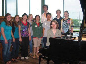 Masterclass with the talented classical piano students at the American Festival for the Arts 2010
