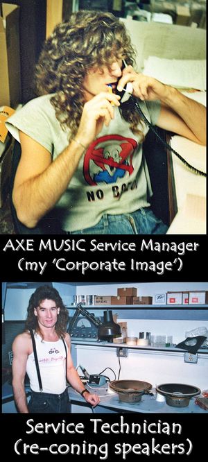AXE MUSIC Service Manager + Technician stack.