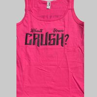 Ladies Crush Tank (Black on Pink)