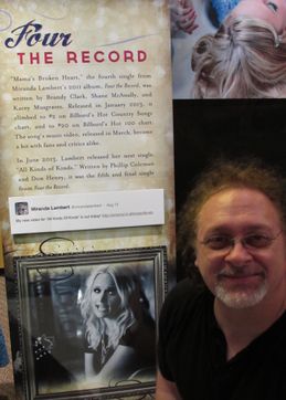 Don at the Miranda Lambert Exhibit at the Country Music Hall of Fame.