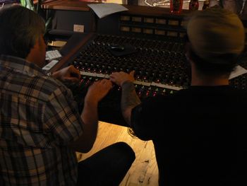 Stan Martin Andrija Tokic mixing working the faders
