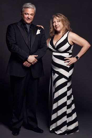 With Wife Lauren (Photo by Roy Cox)
