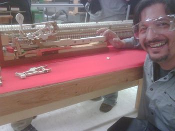 Rubens at Steinway Factory in NY
