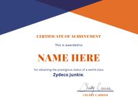 Zydeco Junkie Certificate