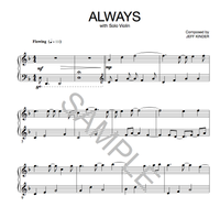 Always - by Jeff Kinder Piano/Violin Sheet Music