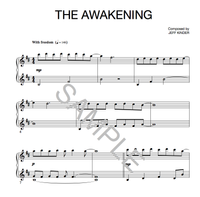 The Awakening - by Jeff Kinder Solo Piano Sheet Music
