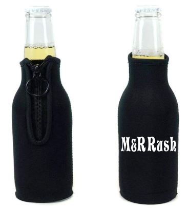 Beer Bottle Cooler Sleeve with Zipper