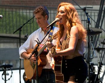Ashley McMillen with Rusty Speidel supporting Gary Allan Photo by Hank Strauss

