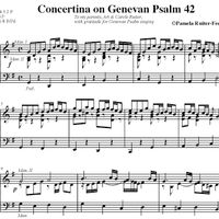 Concertina on Psalm 42-"Freu dich sehr" [for organ]