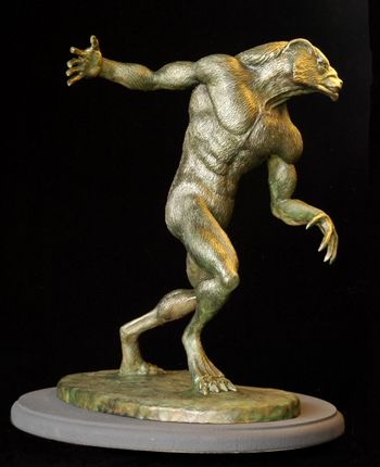 The Protector - Wolfman - 001 Bronze Sculpture
