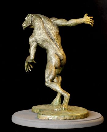 The Protector - Wolfman - 002 Bronze Sculpture
