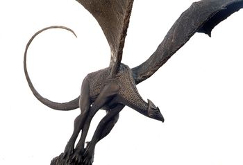 Dragon Flight Bronze Sculpture
