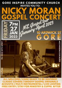 Gore Inspire Community Church host Gospel concert with Nicky Moran