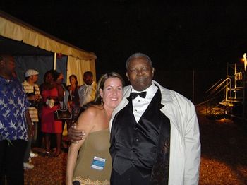 Tracy Pain with blues legend B.B. King
