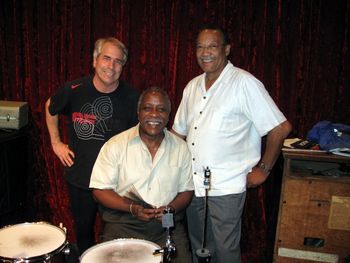 With Mel Brown and Joe Provost, who played drums with my older brother and with Maze
