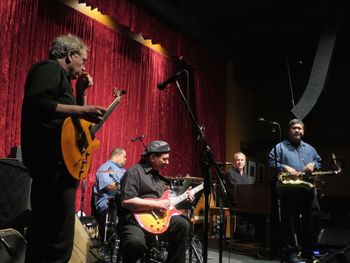Barry Finnerty sits in on guitar at Bruce Conte's benefit, 3-6-15 Barry, an old Bay Area friend of Bruce and me, has recorded with many jazz legends
