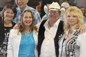 Michigan Country Music Hall of Fame Show Singer,Cecile Reder, Leiter,Singer and Michigan Hall of Fame owner, Sue Leiter, Phil Vorce and I
