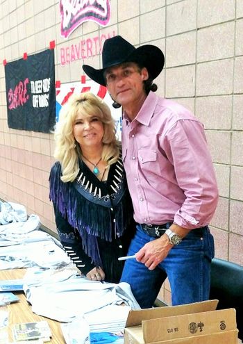Country star, "Wade Hayes". A picture of me with, "Wade Hayes" after opening his show at the Beaverton High School in  Beaverton, Mi., Sept. 29, 2018
