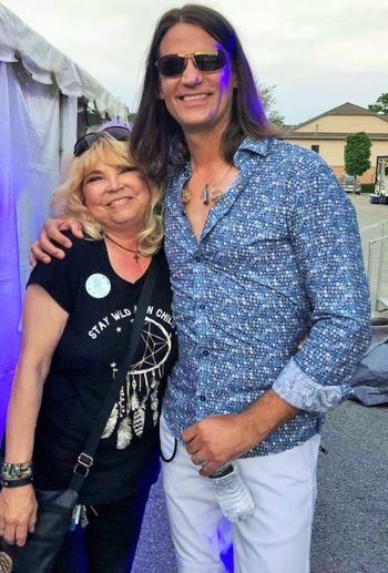 "Brian Lord" Alpenfest Gaylord, Mi July 2018 Here I am with friend and lead guitarist, "Brian Lord" of the "Your Generation Band" from Detroit, Mi., Headliners at the, Alpenfest in Gaylord, Mi.. July 2018
