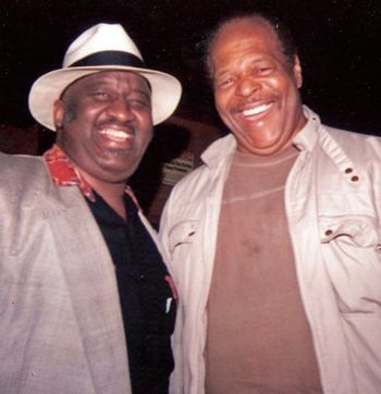 Sweet Baby James with legendary drummer Bernard "Pretty" Purdie The two had a mutual admiration society
