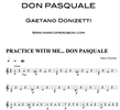 Don Pasquale - Practice exercises PDF