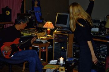 Roger Moutenot & Sara Carlson @ Haptown Studio Nashville  © photo by  SaraCarlsonMusicDanceArt
