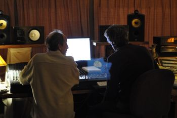 Scott Ansell & Roger Moutenot @ Haptown Studio Nashville  © photo by  SaraCarlsonMusicDanceArt
