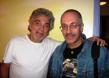 Sandro Eristavi with Steve Gadd. New York, 2009.
