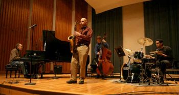 Playing with Walt Weiskoff, Tom Baldwin (b) and Ronnie Burrage (dr) PennStateU 2008
