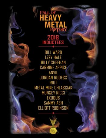 Metal Mike Inducted Into The Hall Of Heavy Metal History.
