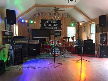 Jam Room Set For The Arrival Of Campers.
